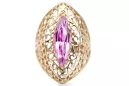 Ring Amethyst 14 Karat Gelbgold Vintage Schmuck vrc090y